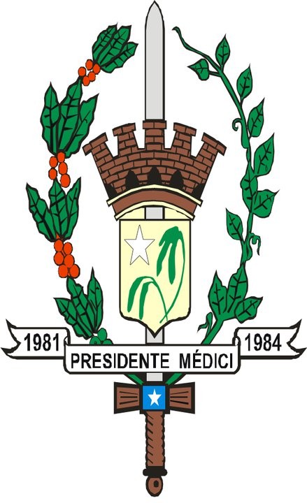 Brasão da cidade de Presidente Médici