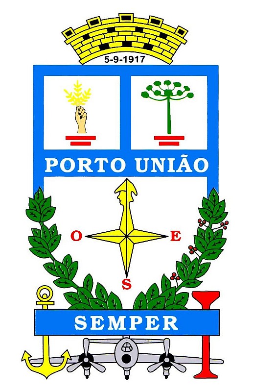 Brasão da seguinte cidade: Porto União