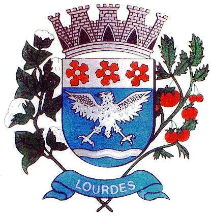 Brasão da cidade de Lourdes