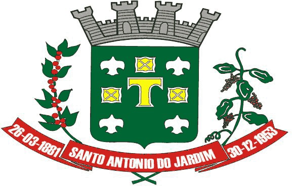 Brasão da cidade de Santo Antônio do Jardim